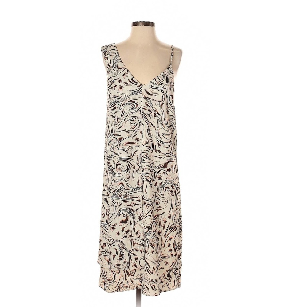 NWT! TY-LR Asymmetrical Marble Abstract Print Shift Dress Size Small